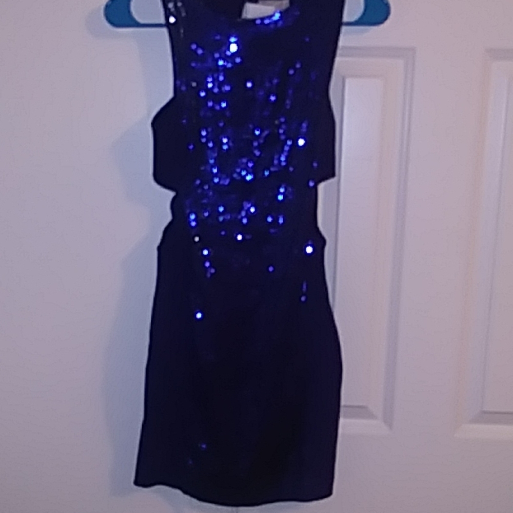 Blue sequence dress